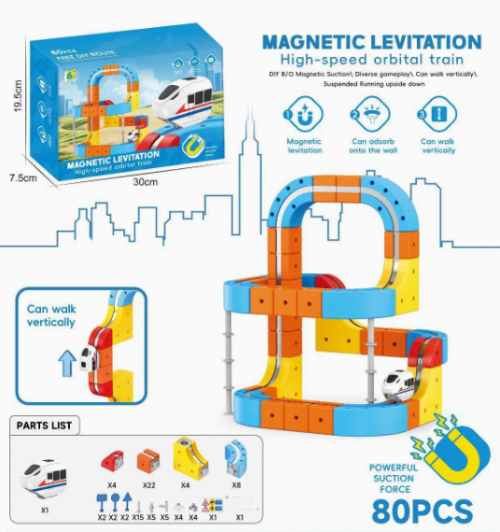 STEMolino MagnetTrain | DIY Click and Go Railway Track