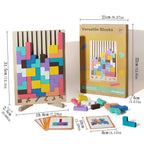 Wooden Montessori Stacking Puzzle