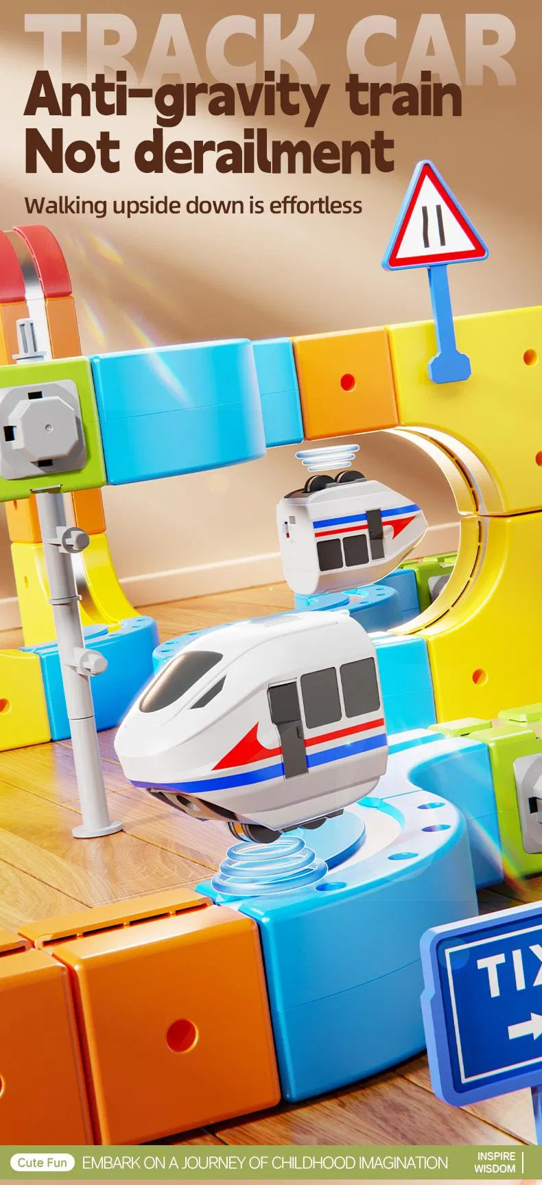 STEMolino™ MagnetTrain | DIY Click and Go Railway Track