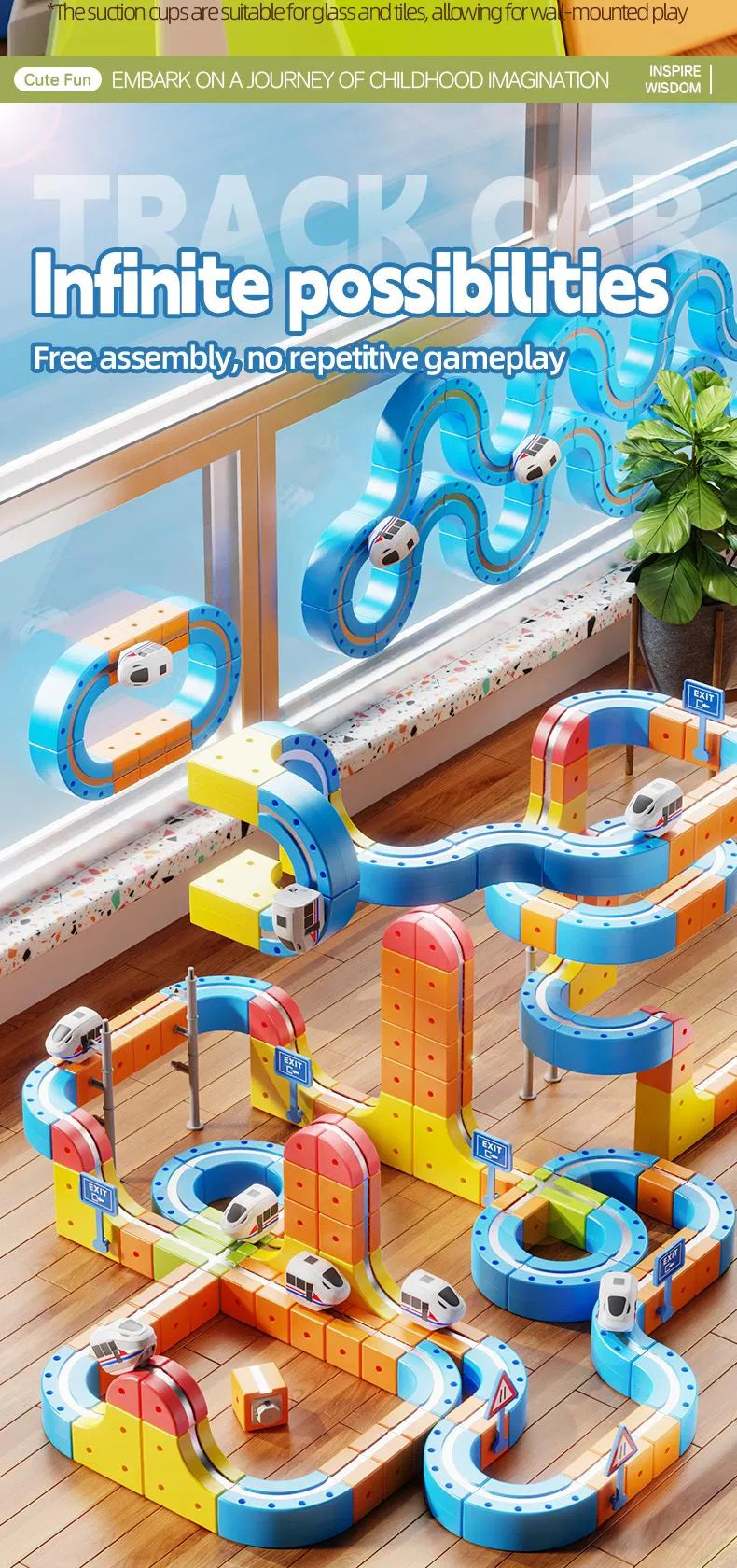STEMolino MagnetTrain | DIY Click and Go Railway Track