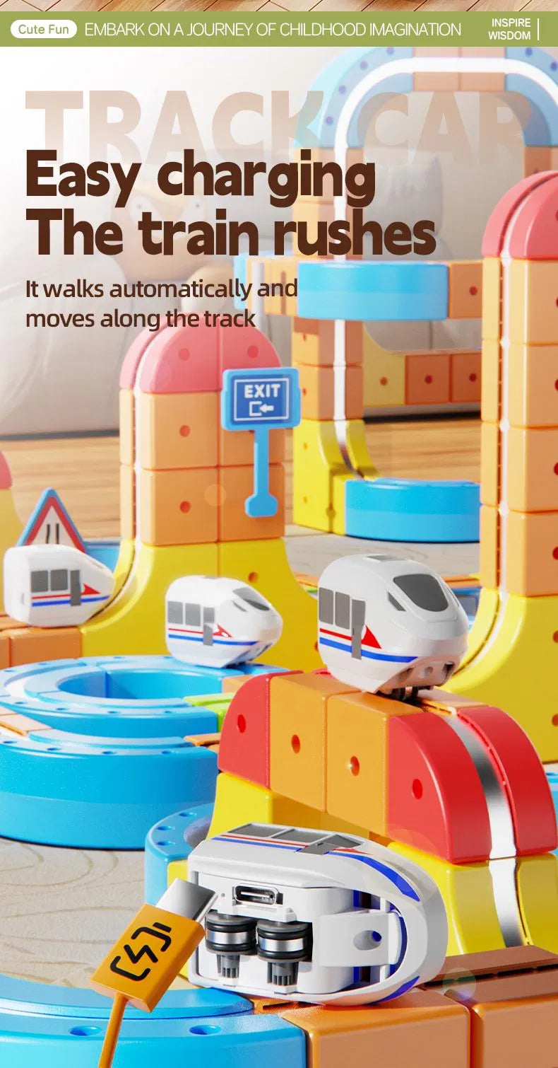 STEMolino™ MagnetTrain | DIY Click and Go Railway Track