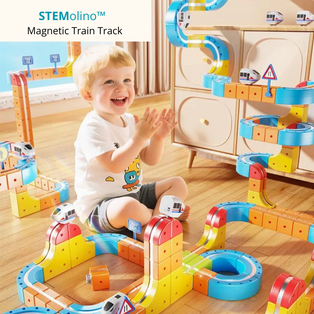 STEMolino™ MagnetTrain | DIY Click and Go Railway Track